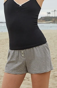 John Galt Striped Keira Pajama Shorts