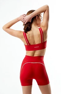 ONEONE Active Red Liberty Biker Shorts