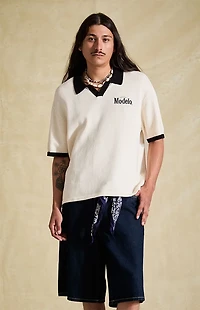 Modelo Relaxed Knit Logo Polo Shirt