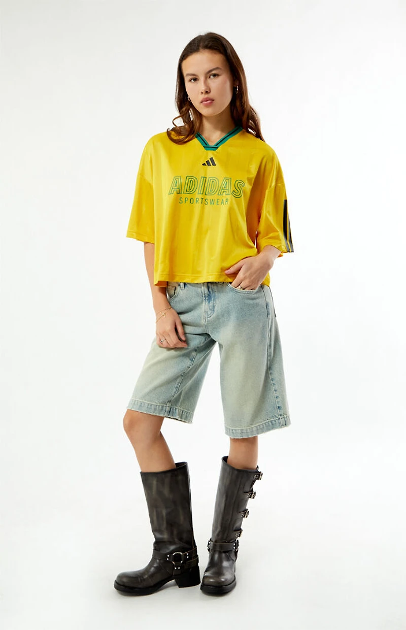 adidas Yellow House of Tiro Nations Short Sleeve Jersey