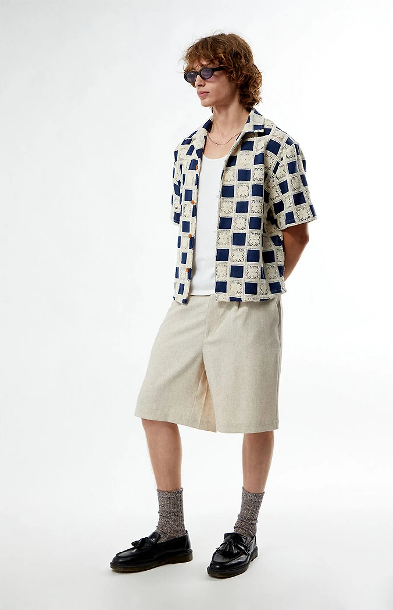 FIELD OF STUDY by Pacsun Checkered Yucca Camp Shirt
