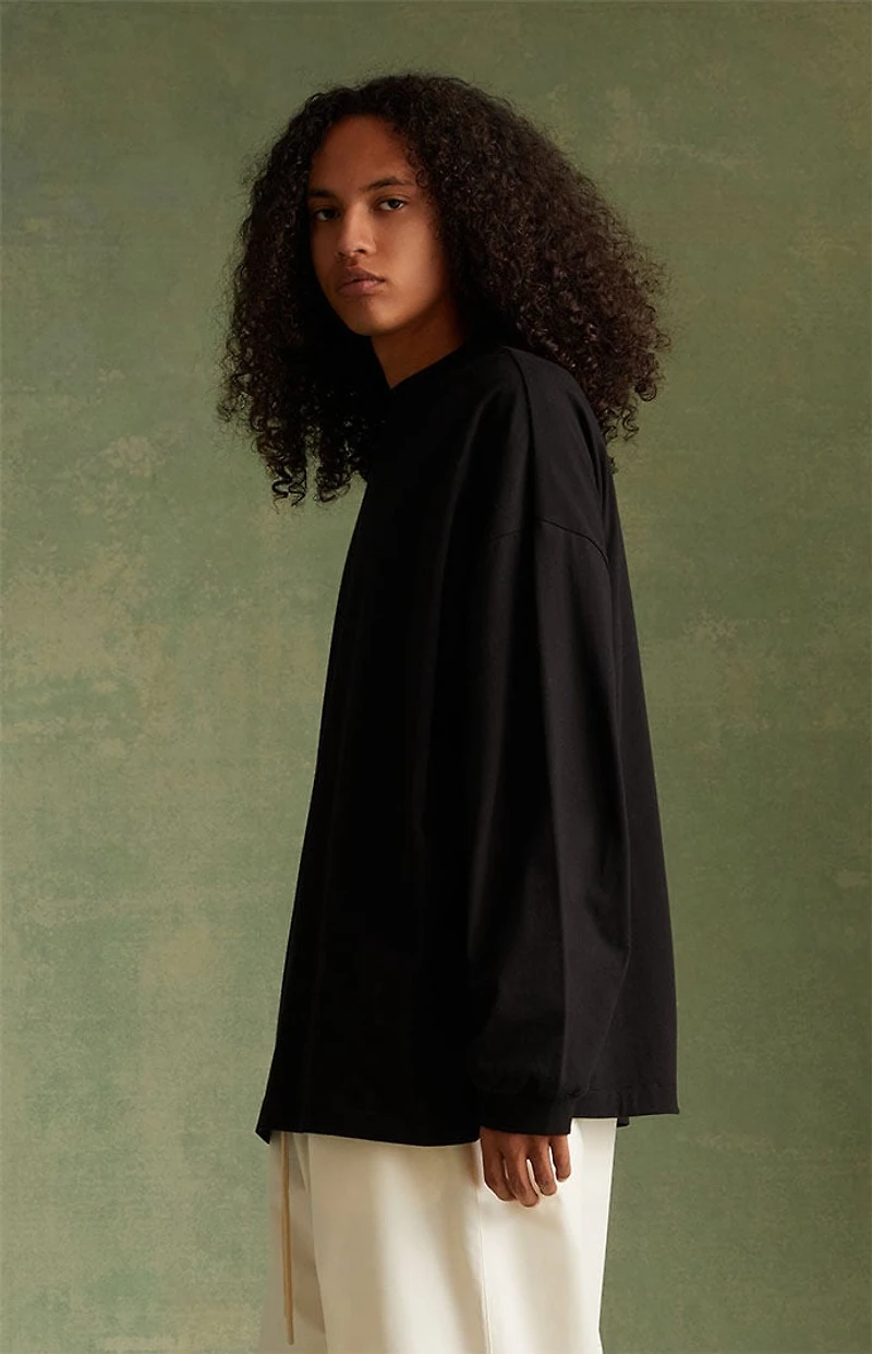 Fear of God ESSENTIALS Jet Black Long Sleeve T-Shirt