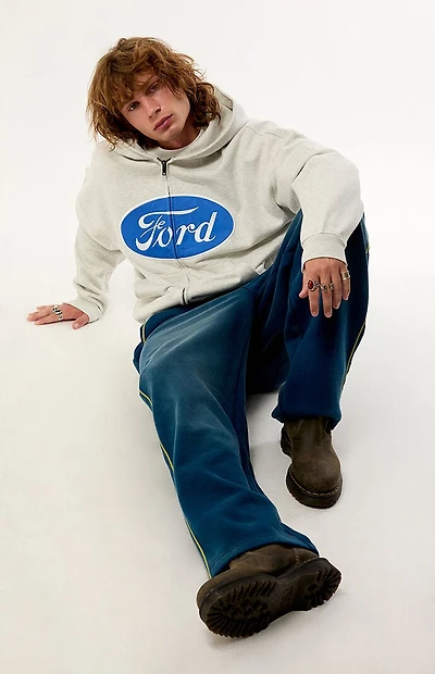 FORD Motor Logo Zip Up Hoodie