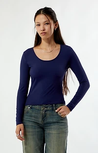 Your Favorite Demi Scoop Neck Long Sleeve Top