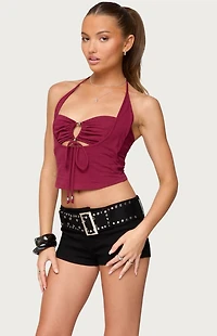 Edikted Ayana Layered Bandeau Halter Top
