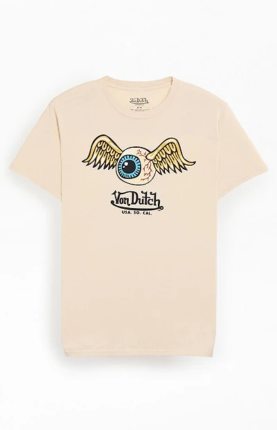 Von Dutch Off White Eyeball Classic T-Shirt