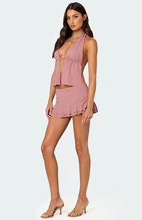 Edikted Kobi Ruffled Mini Skort