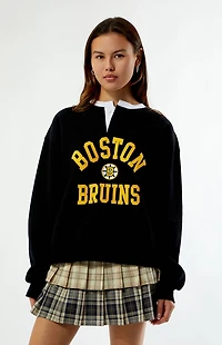 WILD COLLECTIVE x NHL Boston Bruins Henley Sweatshirt