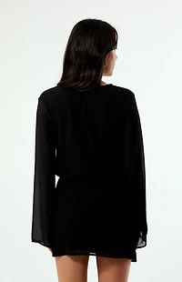 Beverly and Beck Rae Long Sleeve Mini Dress