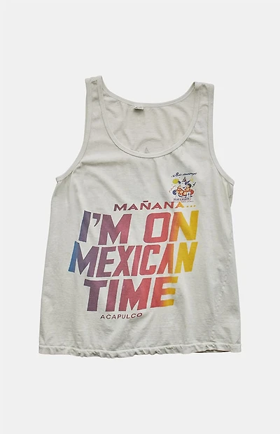 PS VINTAGE 90s I'm on Mexican Time Graphic Tank