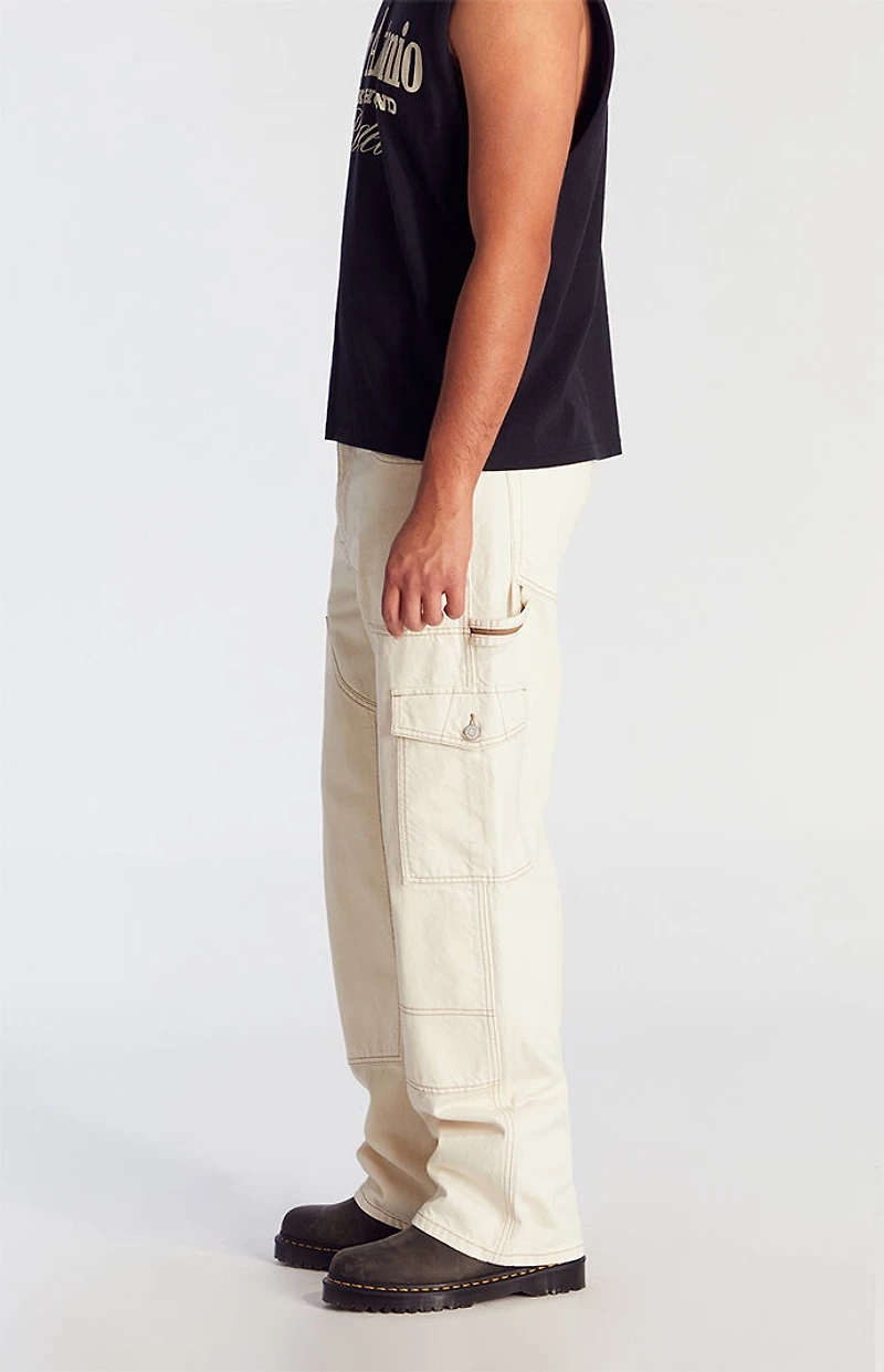 Pacsun Dylan Baggy Jeans Cowboy Cargo Cream