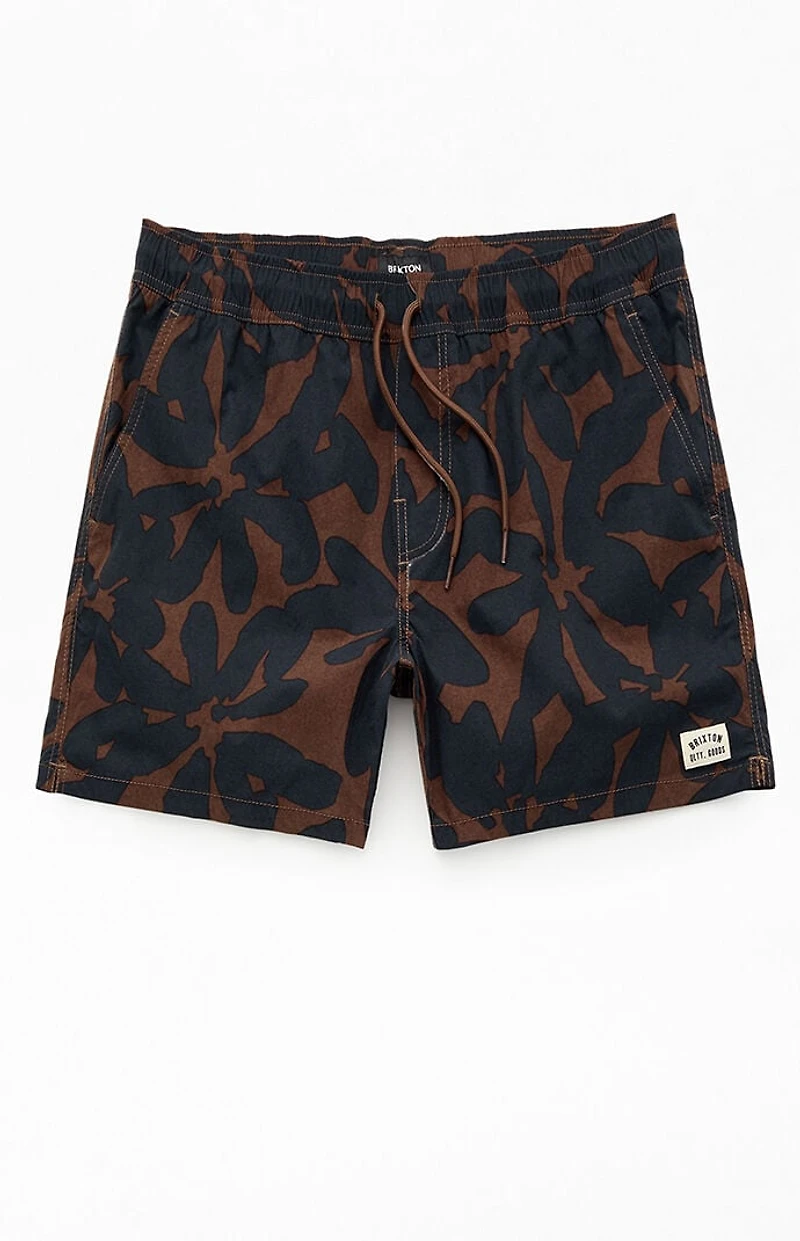 Brixton Floral Everyday Stretch Hybrid 5.5" Swim Trunks