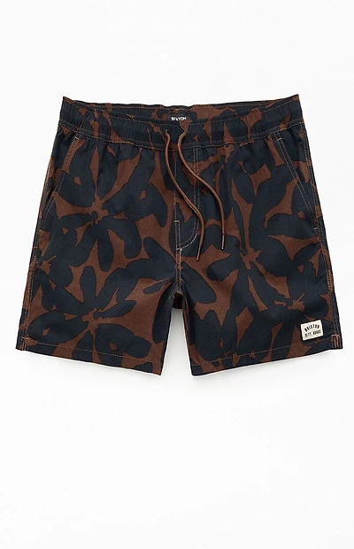 Brixton Floral Everyday Stretch Hybrid 5.5" Swim Trunks