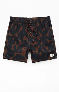 Brixton Floral Everyday Stretch Hybrid 5.5" Swim Trunks
