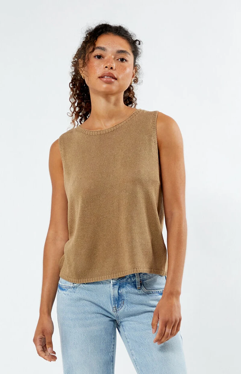 Little Lies Iris Knit Sweater Tank Top