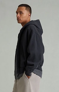Fear of God ESSENTIALS Vintage Black Classic Full Zip Hoodie