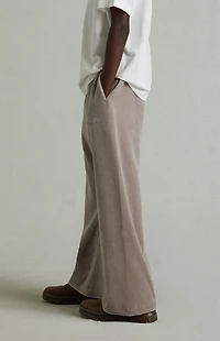 Fear of God ESSENTIALS Kids Smoke Grey Velour Flare Sweatpants