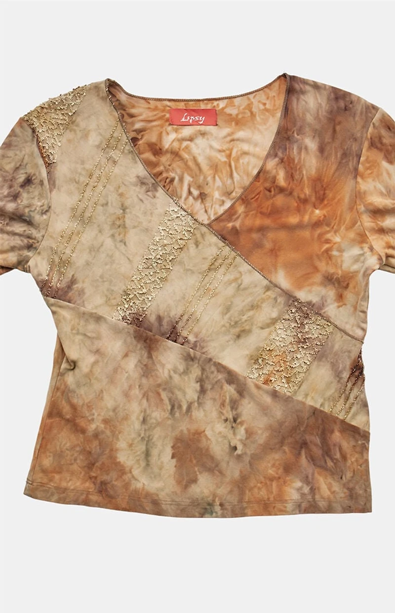 PS VINTAGE 2000s Y2K V-Neck Top