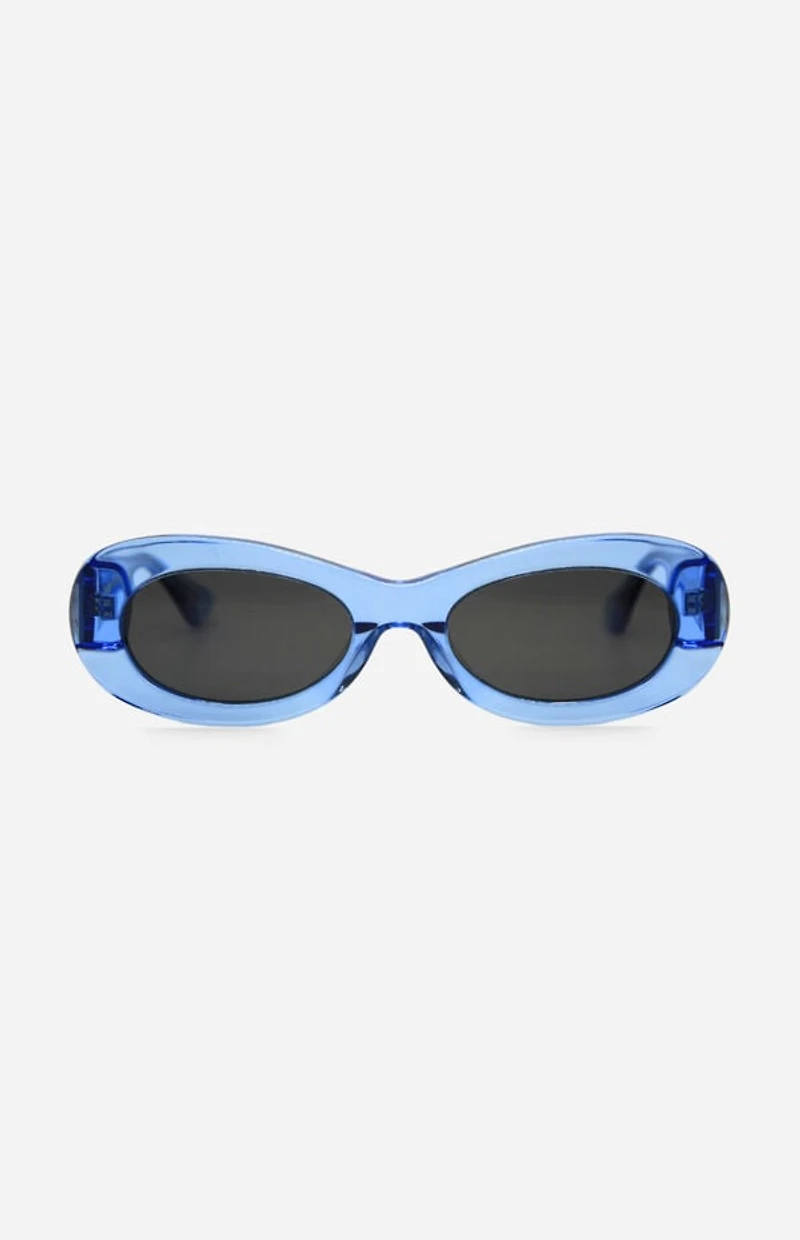 INDY Sunglasses SoHo Powder Blue Oval Sunglasses