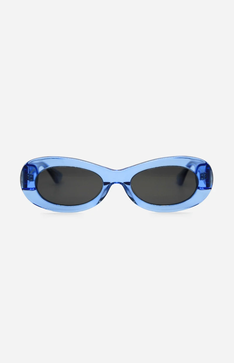 INDY Sunglasses SoHo Powder Blue Oval Sunglasses