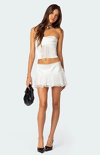 Edikted Lex Satin & Lace Corset