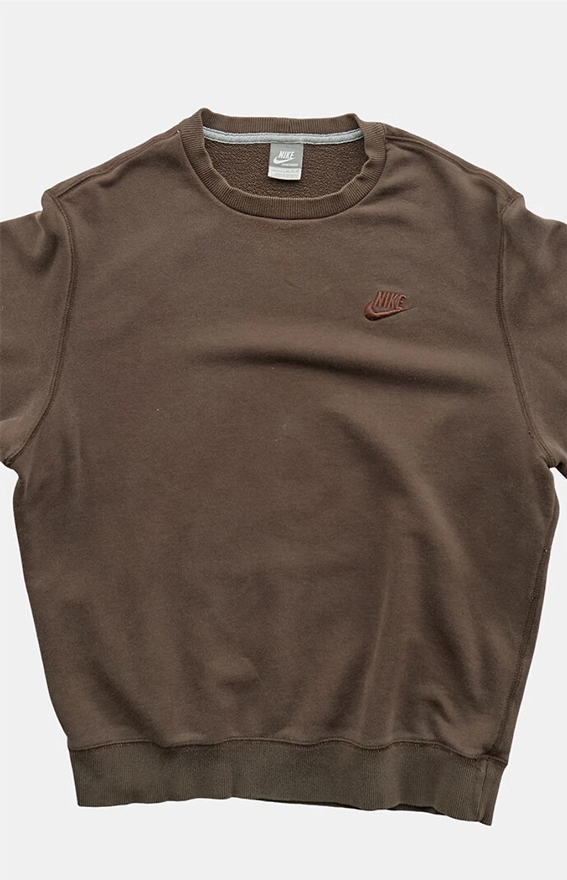 PS VINTAGE Brown 2000s Nike Crew Neck Sweatshirt