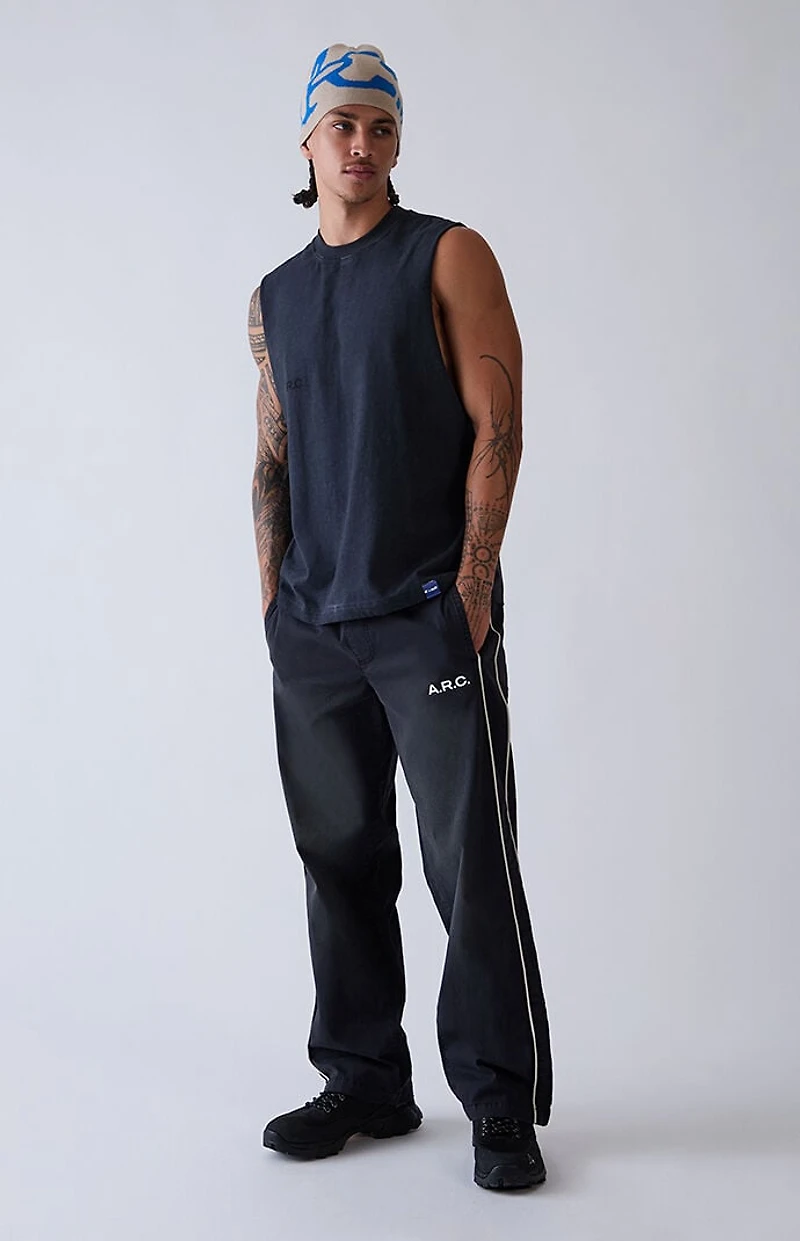 A.R.C. Black Active Vintage Wash Track Pants