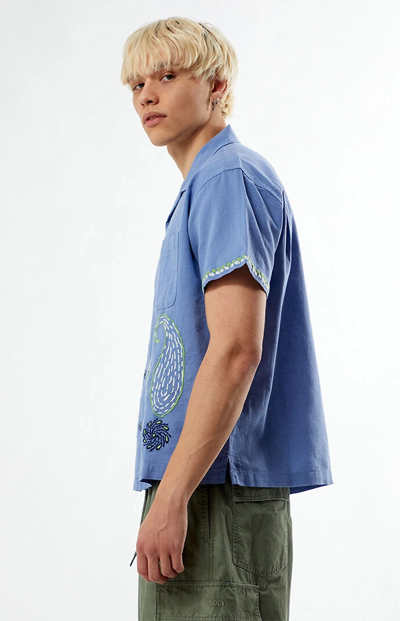 Obey Quentin Embroidered Camp Shirt