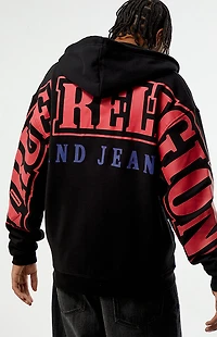 True Religion Overt Arch Logo Full Zip Hoodie