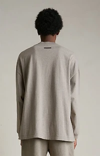 Fear of God ESSENTIALS Heather Grey University Long Sleeve T-Shirt