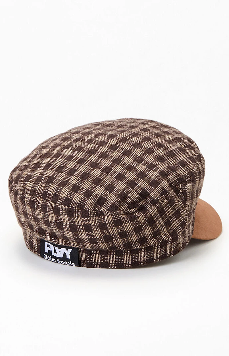 PLAY PALM ANGELS Plaid Cabbie Hat