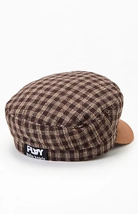 PLAY PALM ANGELS Plaid Cabbie Hat