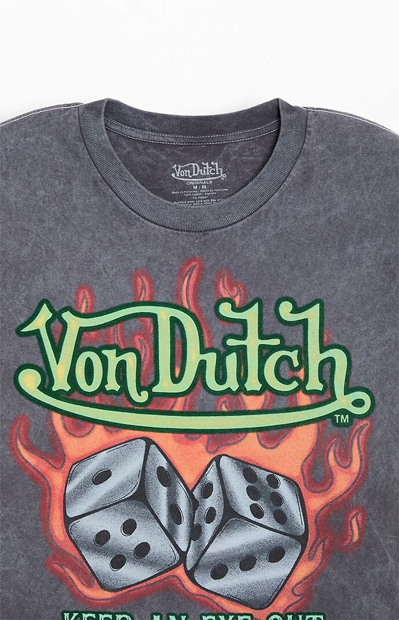 Von Dutch Dice Cropped T-Shirt