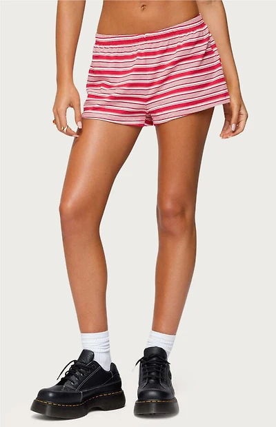 Edikted Glennon Striped Shorts