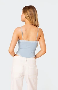 Edikted Aurora Lace Trim Bodysuit