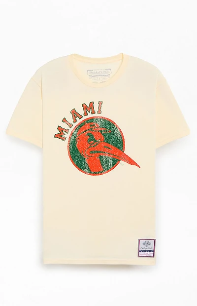 Mitchell & Ness University Of Miami Retro T-Shirt
