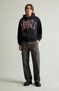 Pacsun Dylan Baggy Cargo Pants Ripstop Faded Black