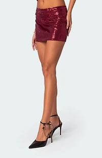 Edikted Cosmo Sequin Mini Skirt