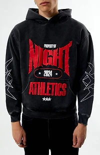 Nightlab Black Washed Gym Hoodie