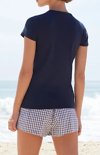 John Galt Blue Hailie 14 Embroidered T-Shirt