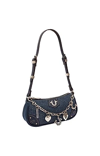 True Religion Sparkle Denim Shoulder Bag