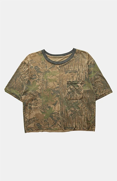 PS VINTAGE 90s Camo  Cropped Top