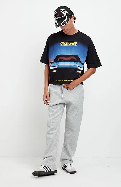 Pacsun Gray Johnny Fleece Straight Sweatpants