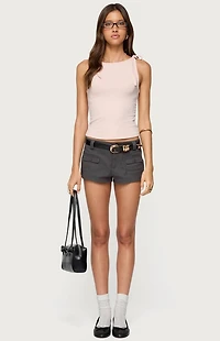 Edikted Chrissy Tie Strap Tank Top