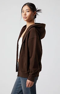 Pacsun Big NY Zip Up Oversized Hoodie