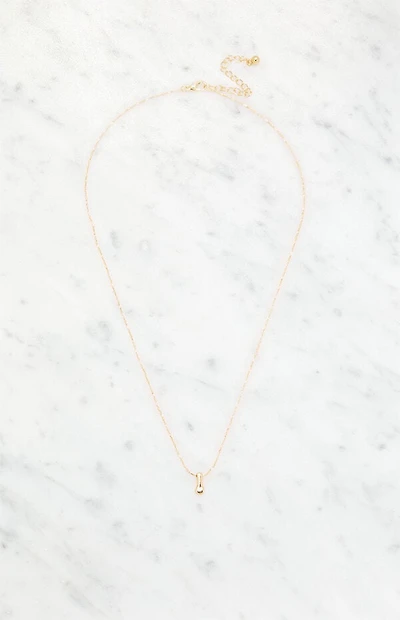LA Hearts I Initial 14K Gold Plated Necklace