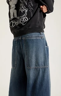 Pacsun Ryder Ultra Baggy Jeans Dark Blue