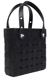 Crocs Black Small Woven Crocssbody Tote Bag