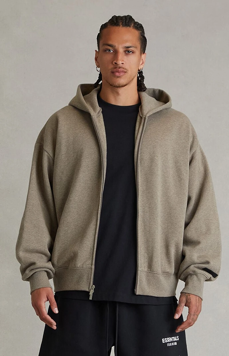 Fear of God ESSENTIALS Homestead Heather Classic Zip Up Hoodie