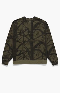 Studio by Supervsn Camo Script Crew Neck Sweatshirt